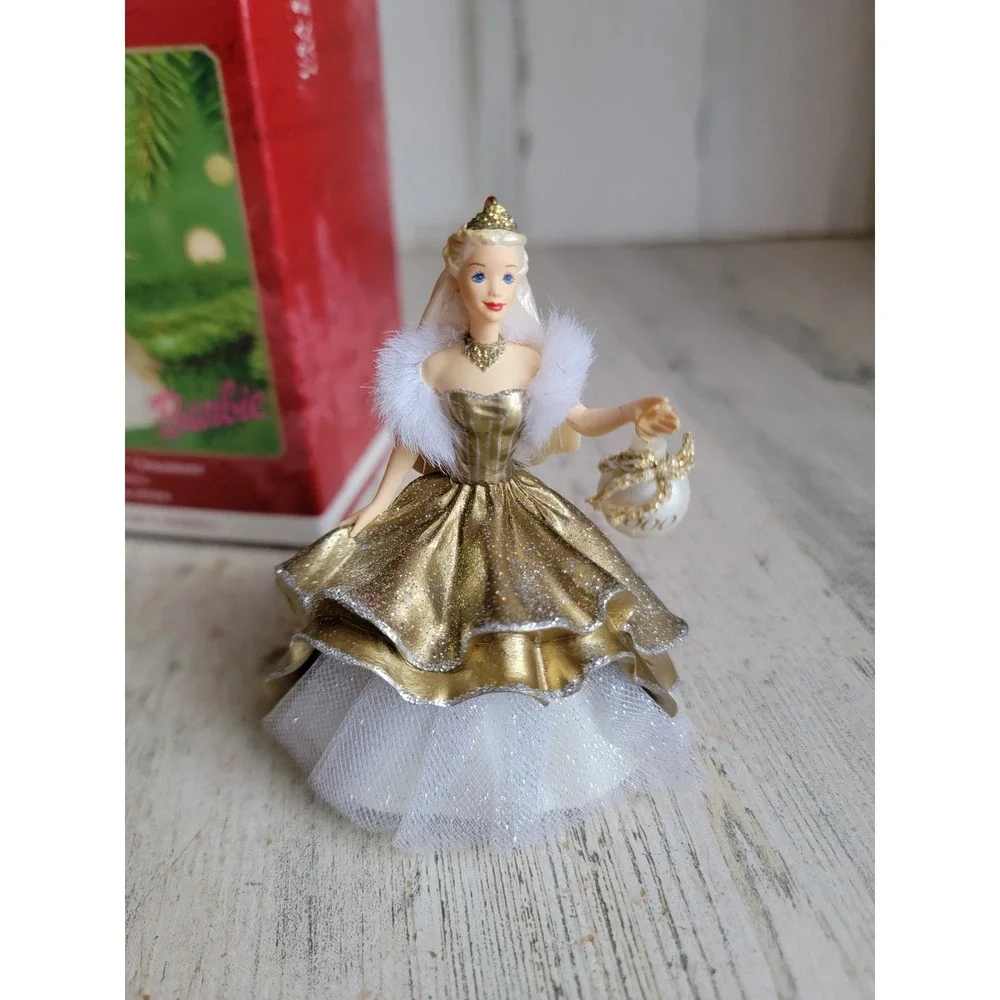 Vintage Hallmark celebration Barbie ornament Xmas doll‎ collectible
